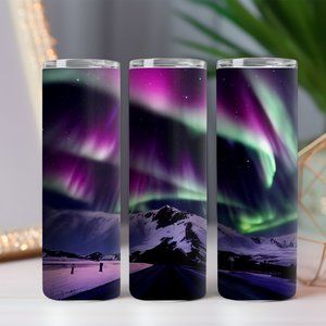 Mountain Tumbler, Sunset Tumbler, Northern Lights Tumbler, Sunrise Tumbler